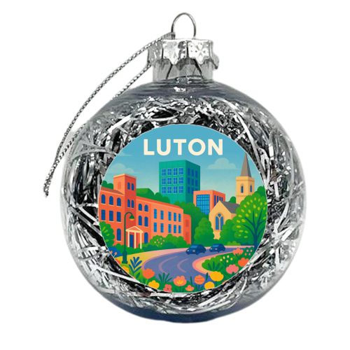 Pretty Luton - xmas bauble by Lilly Rose