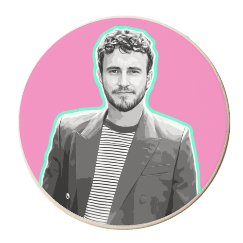 Pretty Paul - personalised beer coaster by DOLLY WOLFE