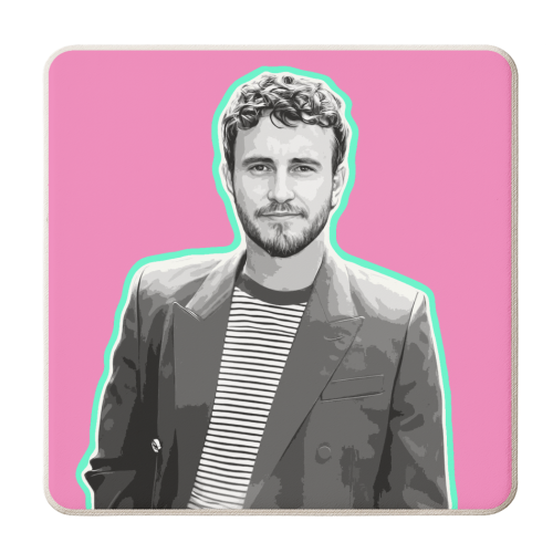 Pretty Paul - personalised beer coaster by DOLLY WOLFE