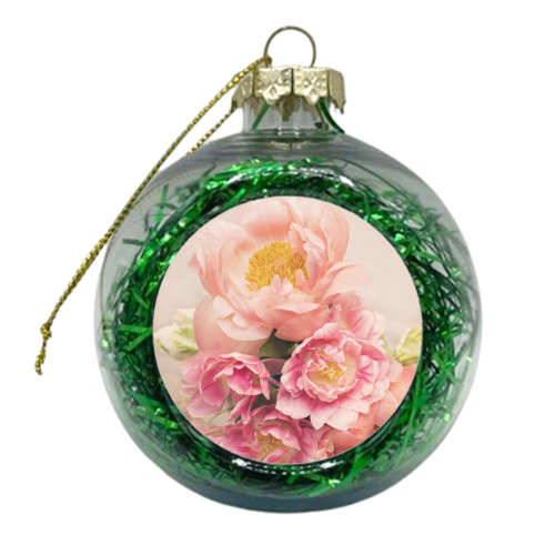 Pretty Perfect Peonies - xmas bauble by FUTURE