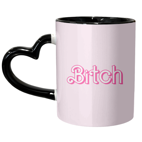 Pretty Pink Bitch - unique mug by Adam Regester
