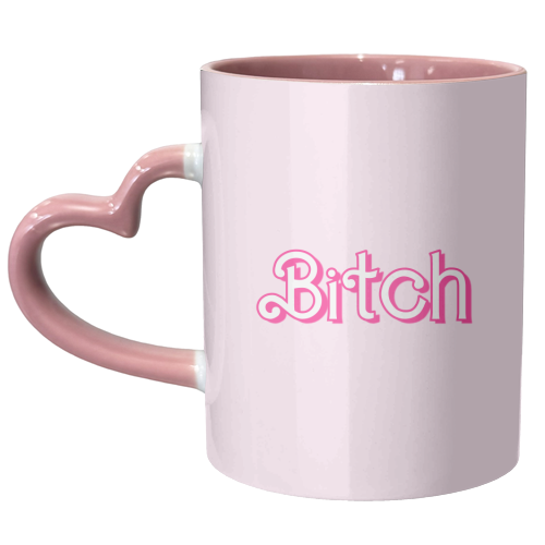 Pretty Pink Bitch - unique mug by Adam Regester