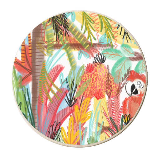 Pretty Polly - personalised beer coaster by Pen and Gwyn