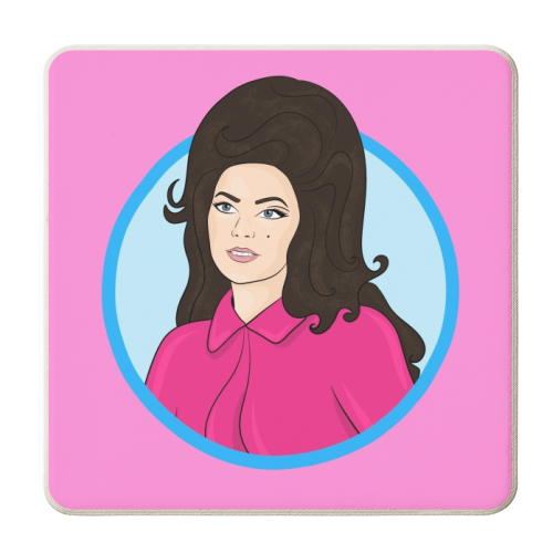 Pretty Priscilla - personalised beer coaster by Eloise