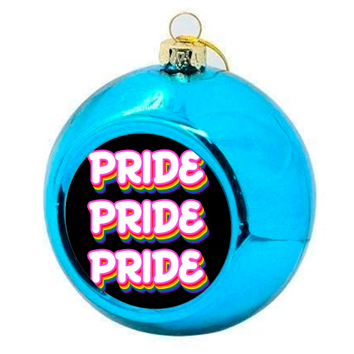 Pride Month - colourful christmas bauble by EZbie