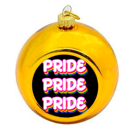 Pride Month - colourful christmas bauble by EZbie
