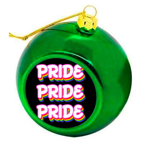 Pride Month - colourful christmas bauble by EZbie