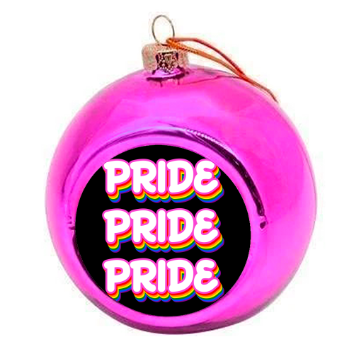 Pride Month - colourful christmas bauble by EZbie
