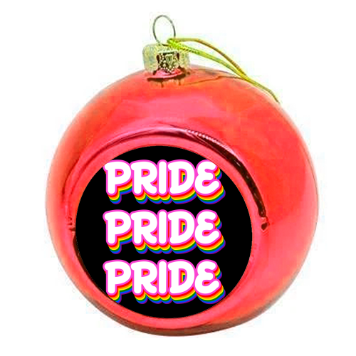 Pride Month - colourful christmas bauble by EZbie