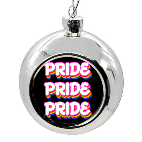 Pride Month - colourful christmas bauble by EZbie