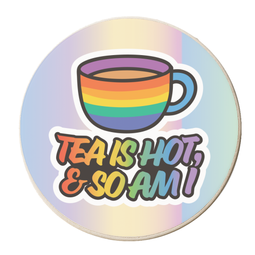 Pride Rainbow Collection - personalised beer coaster by Vallely Studios