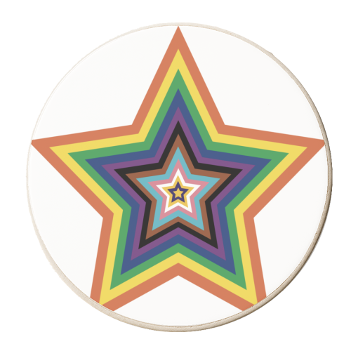 Pride Star - personalised beer coaster by ARTECCO