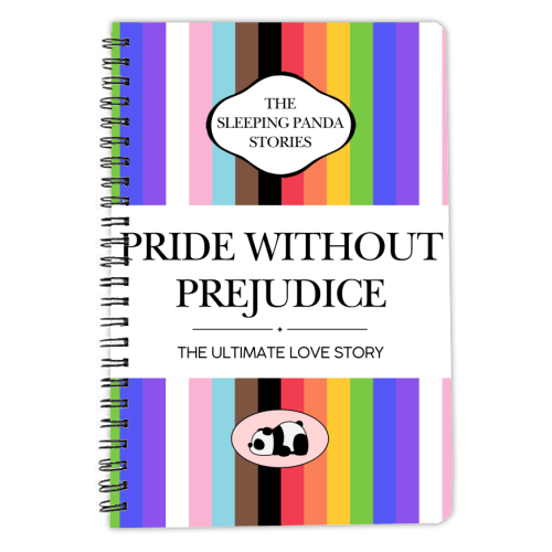 PRIDE WITHOUT PREJUDICE - personalised A4, A5, A6 notebook by Ms Doodle