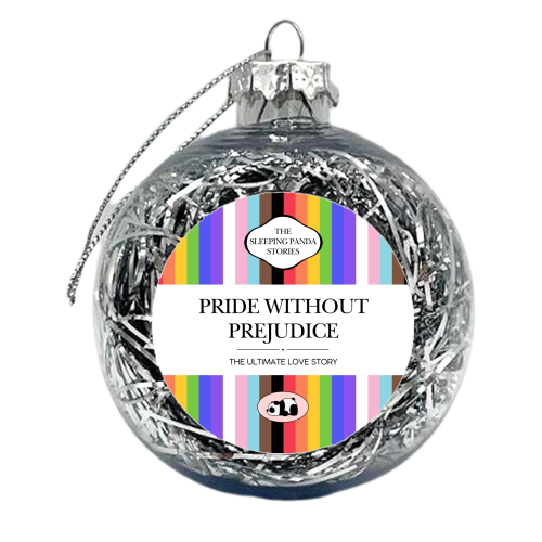 PRIDE WITHOUT PREJUDICE - xmas bauble by Ms Doodle