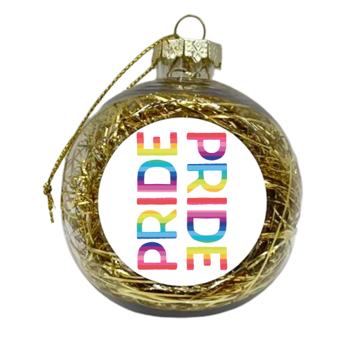 PRIDE - xmas bauble by The Boy and the Bear