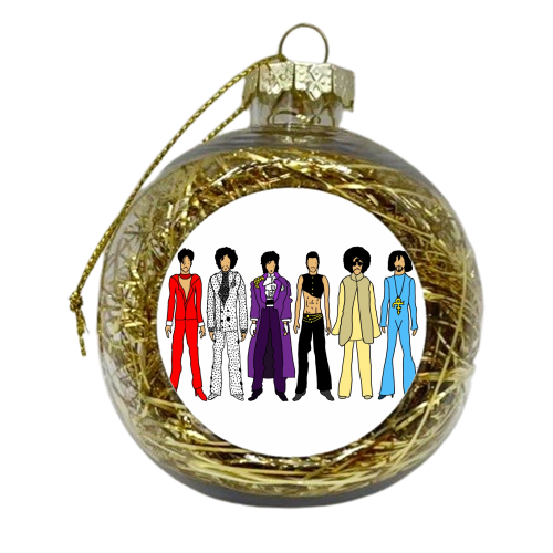 Prince - xmas bauble by Notsniw Art
