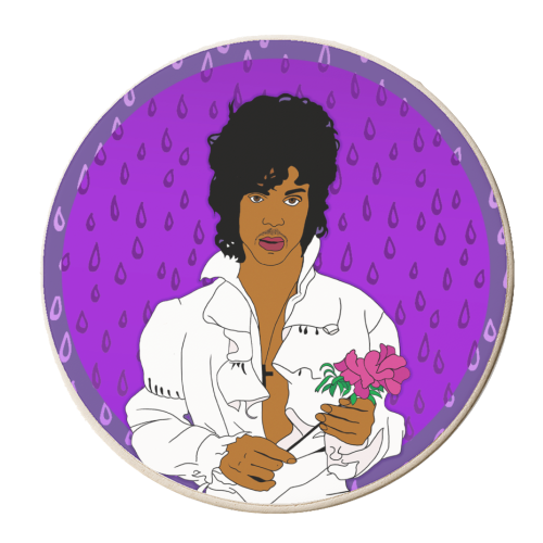 Prince of Purple - personalised beer coaster by Bite Your Granny