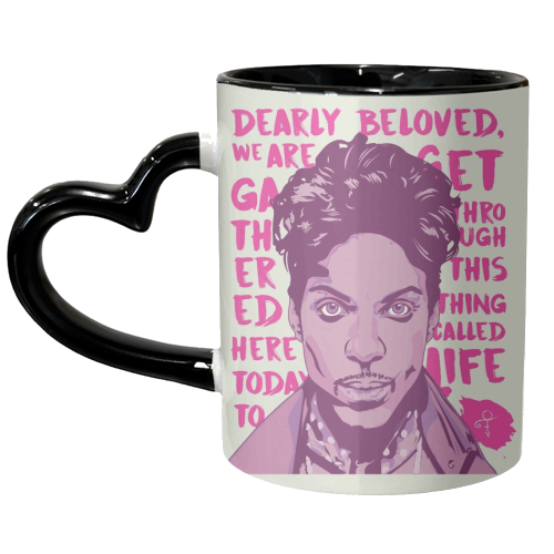 Prince - Purple Reign - unique mug by Rick Letford