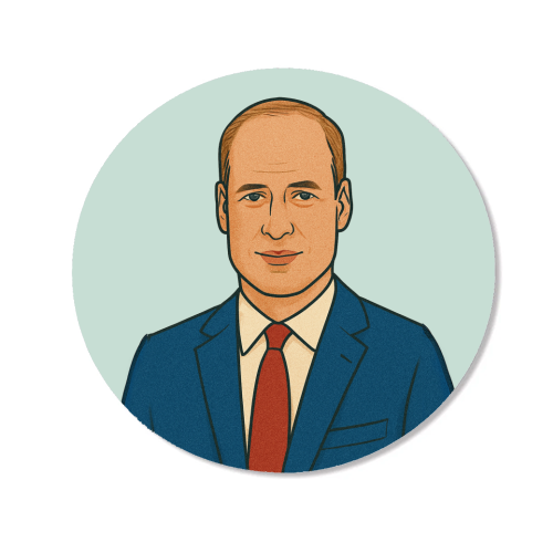 Prince William - Magnet by Ms Doodle