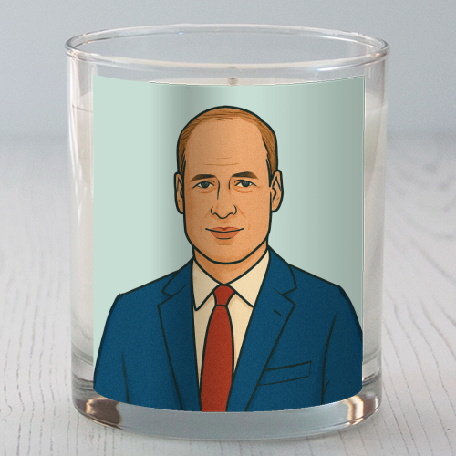 Prince William - scented candle by Ms Doodle