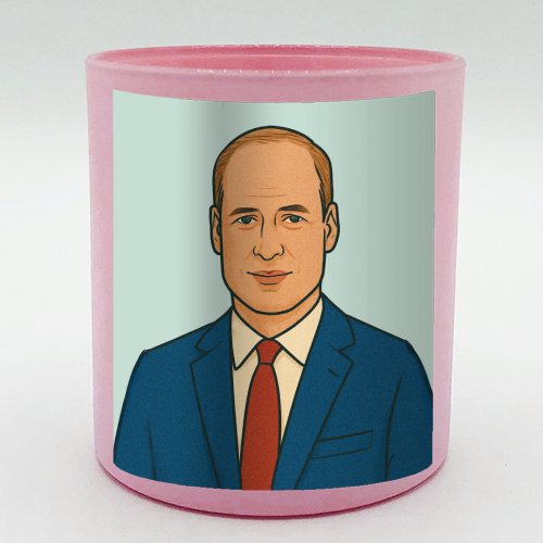 Prince William - scented candle by Ms Doodle