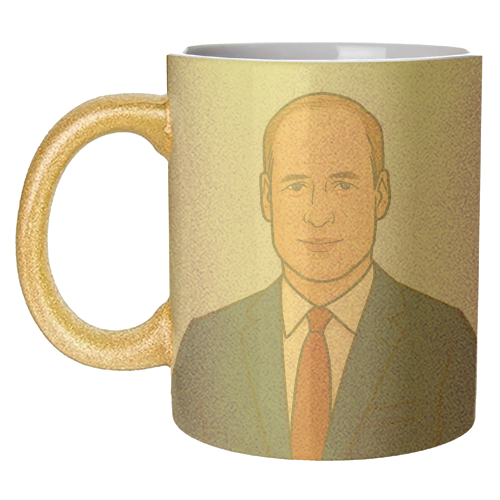 Prince William - unique mug by Ms Doodle