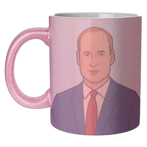 Prince William - unique mug by Ms Doodle