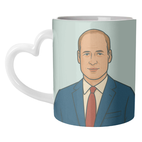 Prince William - unique mug by Ms Doodle