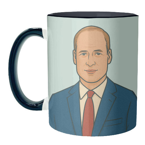 Prince William - unique mug by Ms Doodle