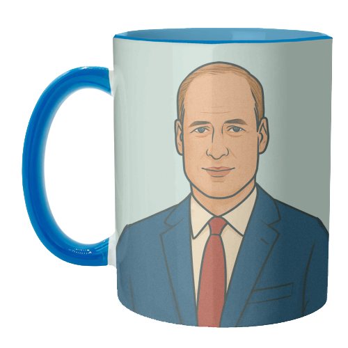 Prince William - unique mug by Ms Doodle