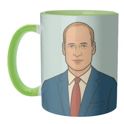 Prince William - unique mug by Ms Doodle