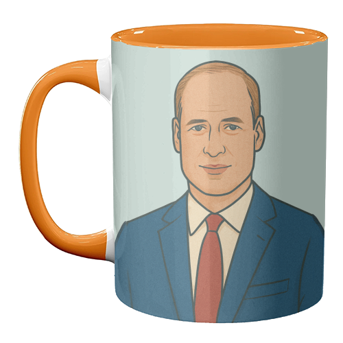 Prince William - unique mug by Ms Doodle