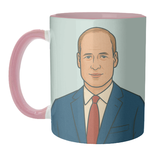 Prince William - unique mug by Ms Doodle