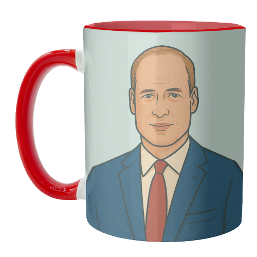 Prince William - unique mug by Ms Doodle