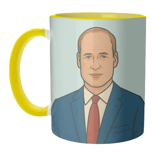 Prince William - unique mug by Ms Doodle