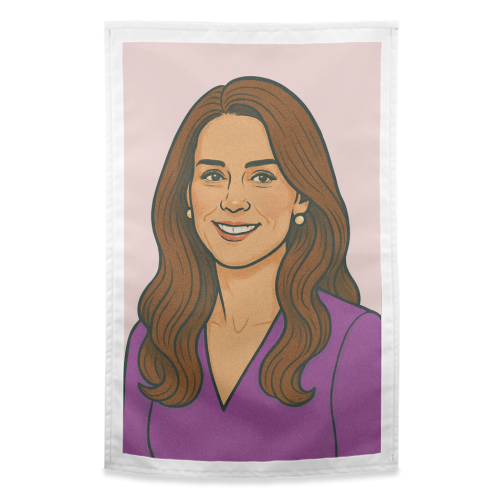 Princess Catherine - funny tea towel by Ms Doodle