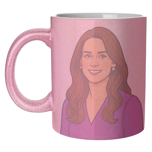 Princess Catherine - unique mug by Ms Doodle