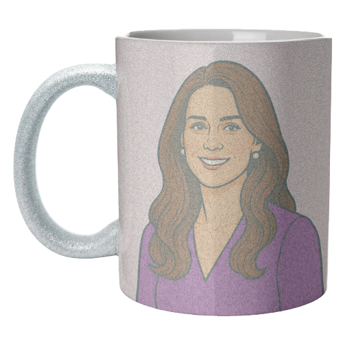 Princess Catherine - unique mug by Ms Doodle