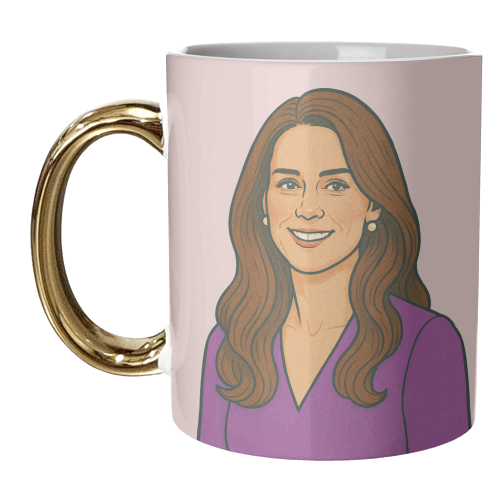 Princess Catherine - unique mug by Ms Doodle