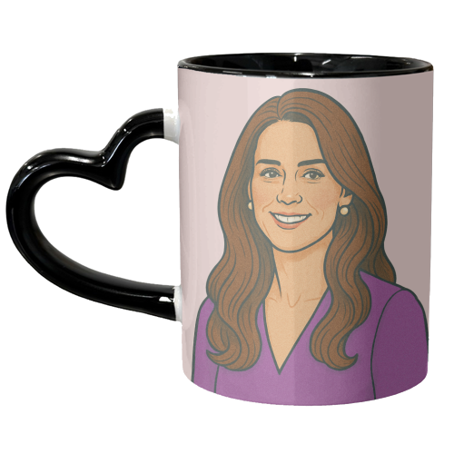 Princess Catherine - unique mug by Ms Doodle