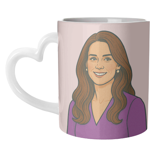 Princess Catherine - unique mug by Ms Doodle