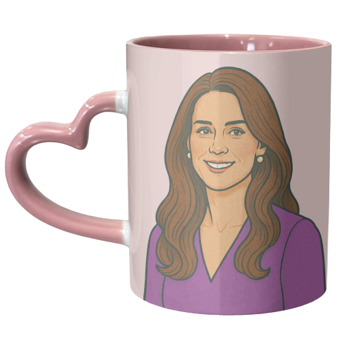 Princess Catherine - unique mug by Ms Doodle