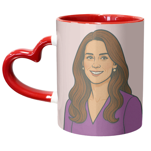 Princess Catherine - unique mug by Ms Doodle