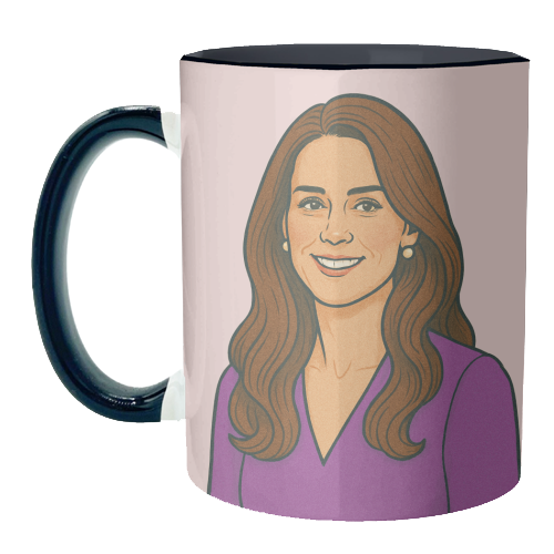Princess Catherine - unique mug by Ms Doodle