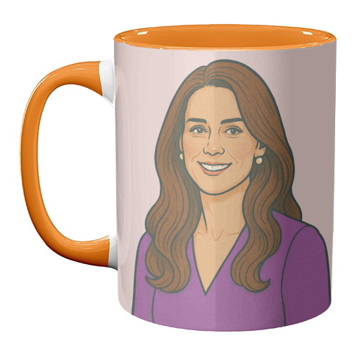 Princess Catherine - unique mug by Ms Doodle