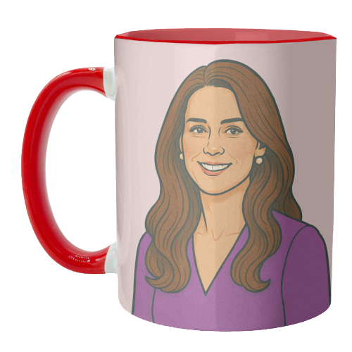Princess Catherine - unique mug by Ms Doodle