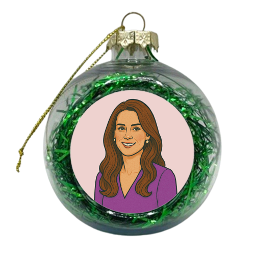Princess Catherine - xmas bauble by Ms Doodle