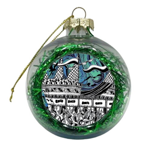 Privateer  - xmas bauble by Ruth Musson