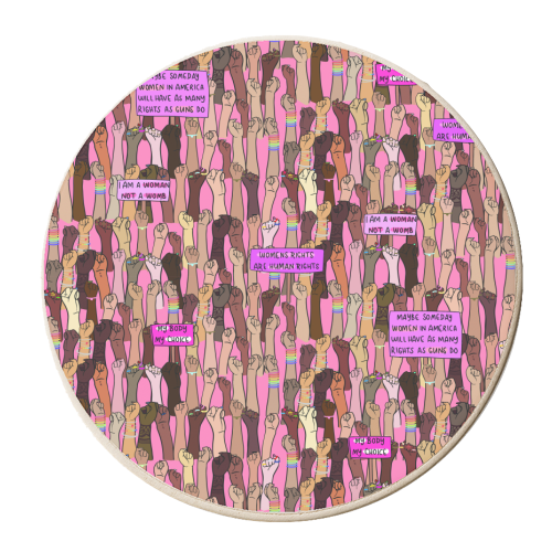 Pro Choice - personalised beer coaster by Alice Palazon
