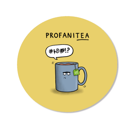 Profani-tea - Magnet by Carl Batterbee